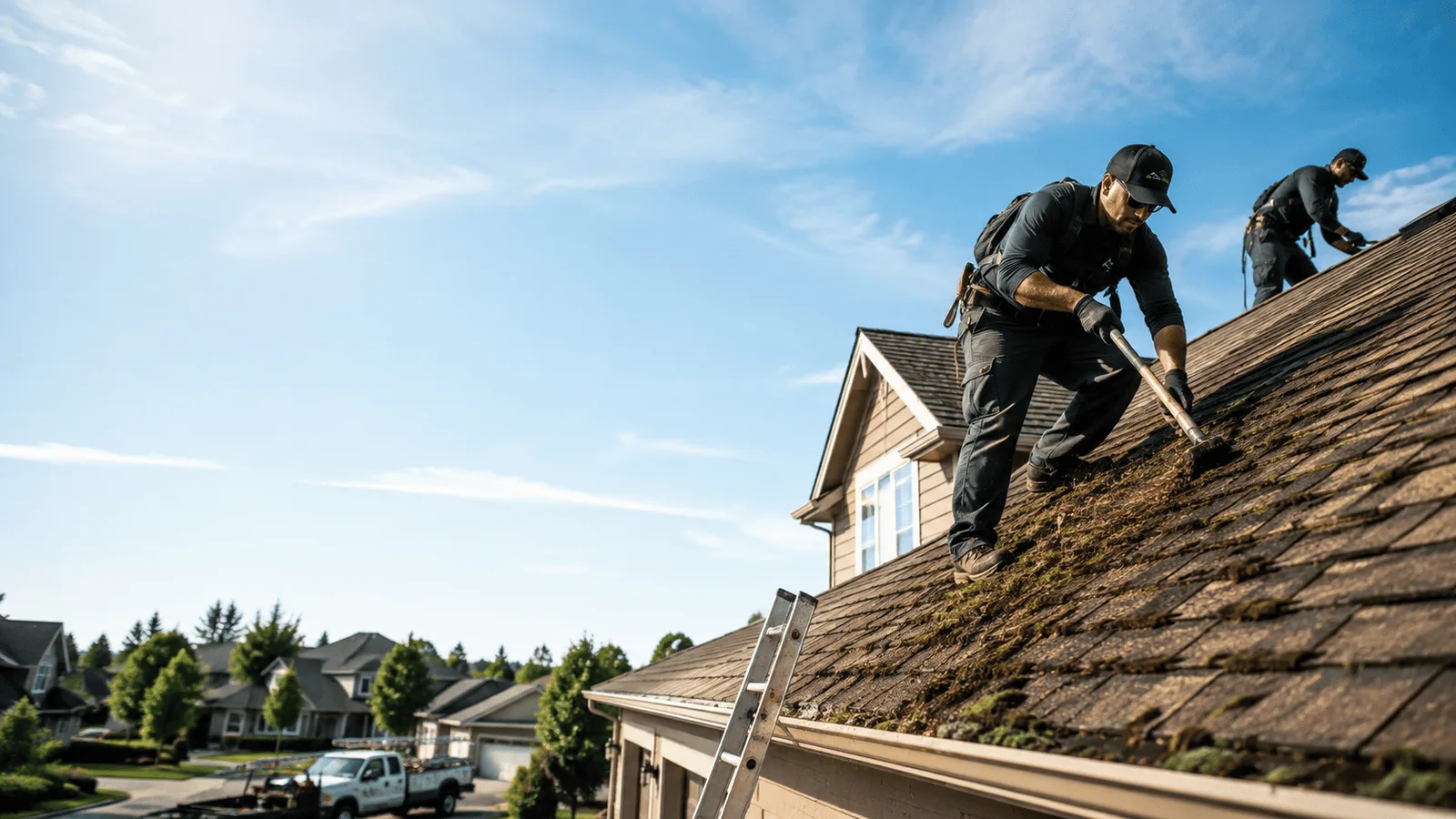 Roof Moss Removal in Middle Point, OH near me